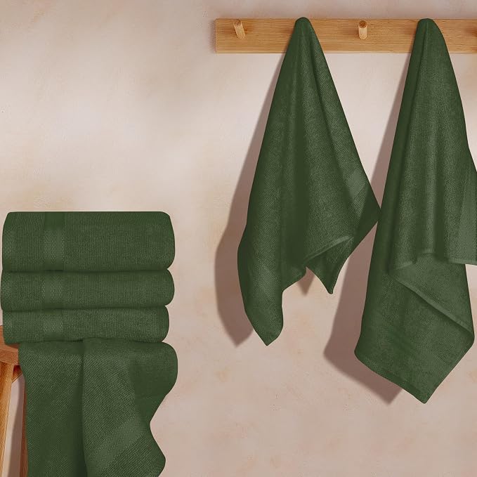 GLAMBURG Ultra Soft 6-Piece Hand Towel Set 16x28-100% Ringspun Cotton - Image 3