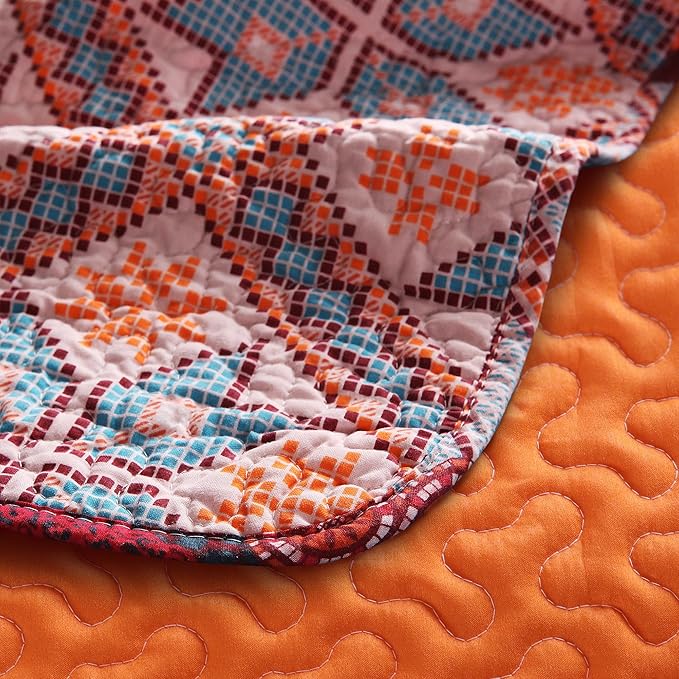 Exclusivo Mezcla 50"x 60" Quilted Throw Blanket- Microfiber Quilt Throw - Image 3