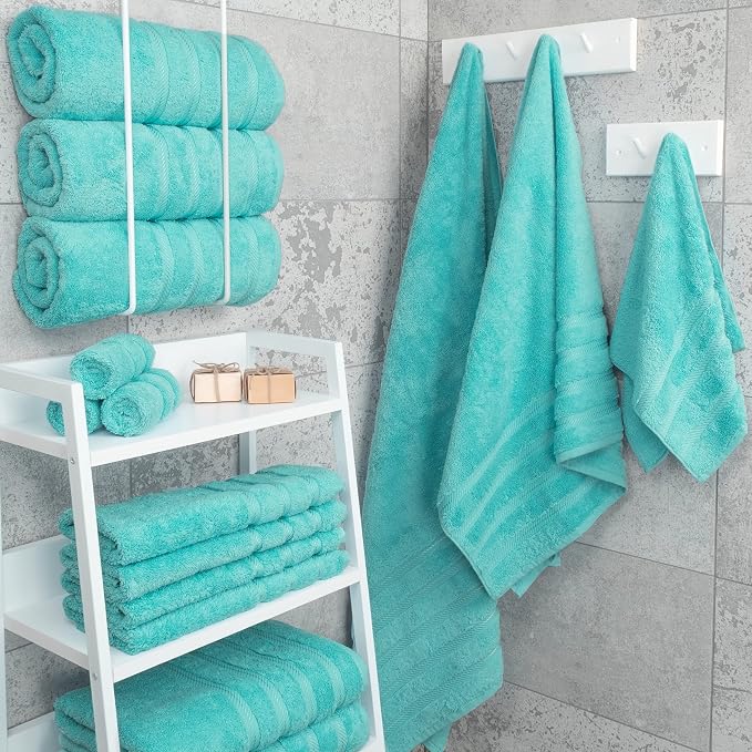 American Soft Linen Luxury 4 Piece Bath Towel Set, 600 GSM 100% Cotton Turkish - Image 2