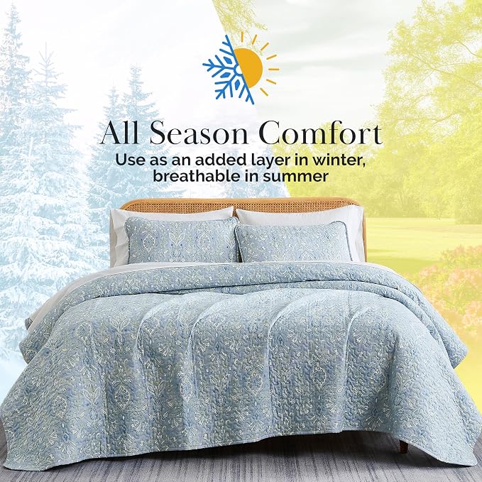 Southshore Fine Living, Inc. Boho Quilt Set, Lightweight Bedspread - Image 9