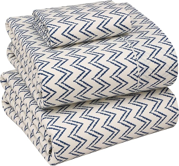 RUVANTI 100% Cotton Sheets – Twin Size Percale Bedding, Cooling & Breathable by Ruvanti
