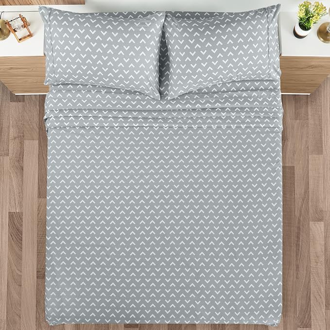 Utopia Bedding Queen Sheet Set, Soft Microfiber 4 Piece Bed Sheets - Image 2