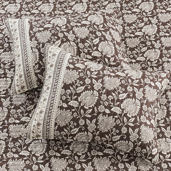 Levtex Home Adare Cocoa Reversible Full/Queen Quilt Set and 2 Pillow Shams - Image 5