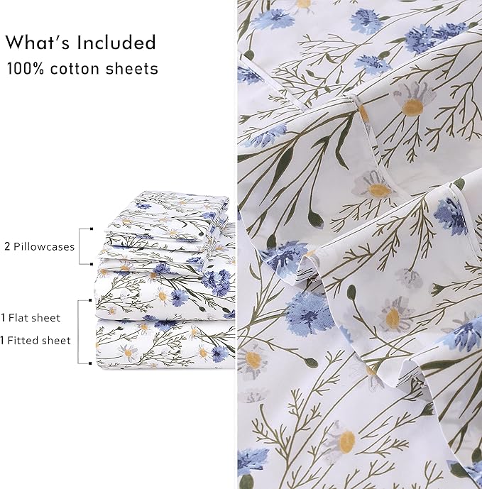 RUVANTI 100% Cotton Sheets – King Size Percale Bedding, Cooling & Breathable - Image 9