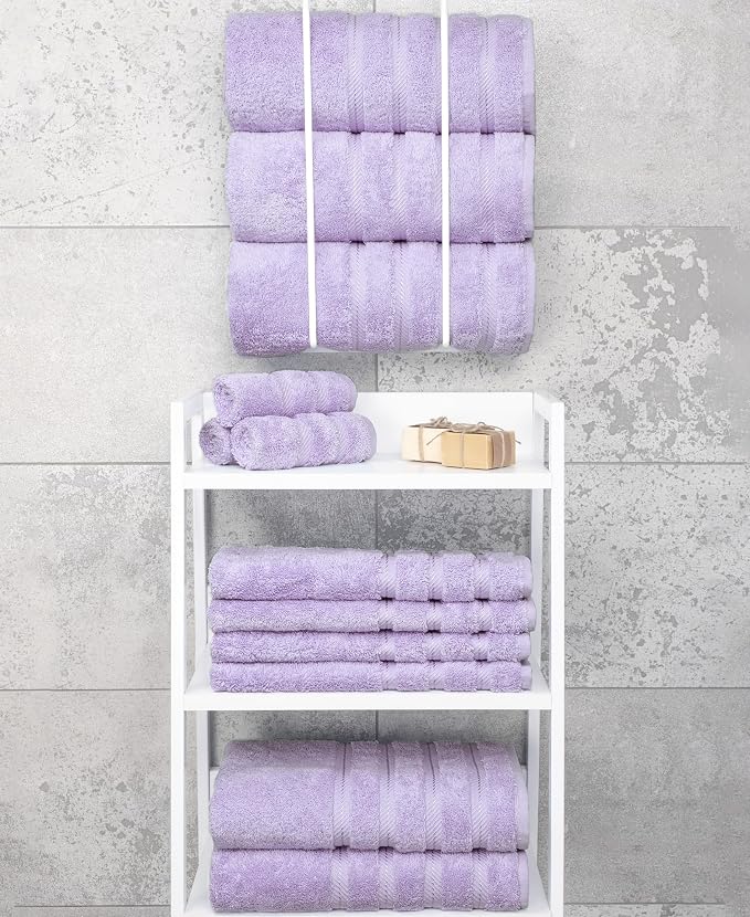American Soft Linen Luxury 4 Piece Bath Towel Set, 600 GSM 100% Cotton Turkish - Image 7