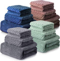 Mixweer 16 Pieces Bath Towels Sets Quick Dry Towel Set by Mixweer