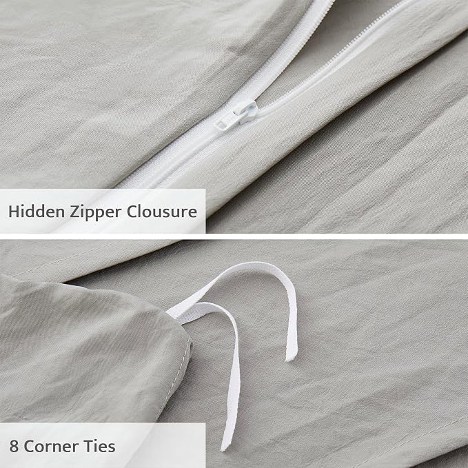 Oli Anderson Light Grey Duvet Cover Size - Image 4