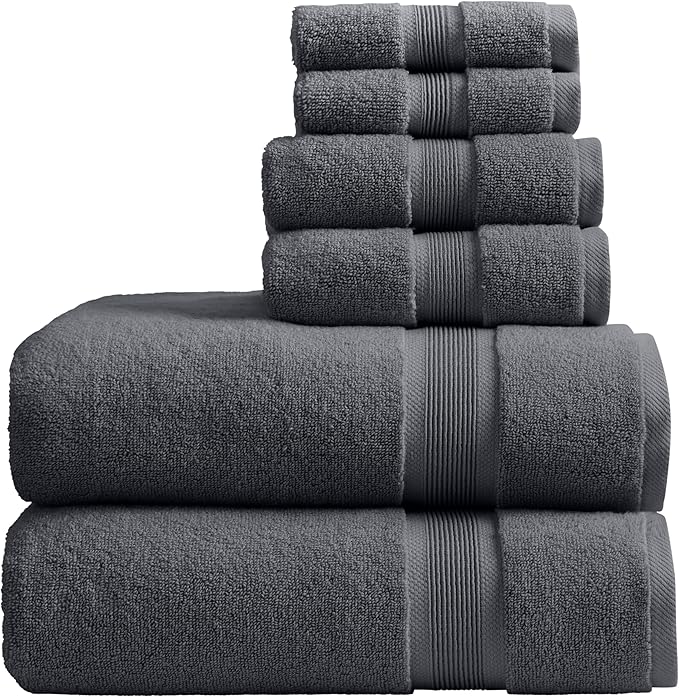 Springtree Home Luxury Viscose from Bamboo Bath Towel Set 6 Piece Set | 35% by SpringtreeHome