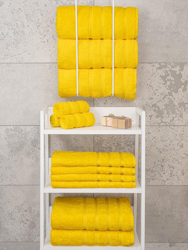 American Soft Linen Luxury 4 Piece Bath Towel Set, 600 GSM 100% Cotton Turkish - Image 7