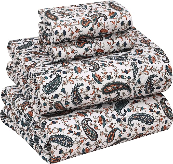 RUVANTI 100% Cotton Sheets – King Size Percale Bedding, Cooling & Breathable by Ruvanti