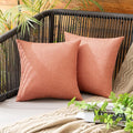 MIULEE Pack of 2 Decorative Outdoor Solid Waterproof Throw Pillow Covers Spring by MIULEE