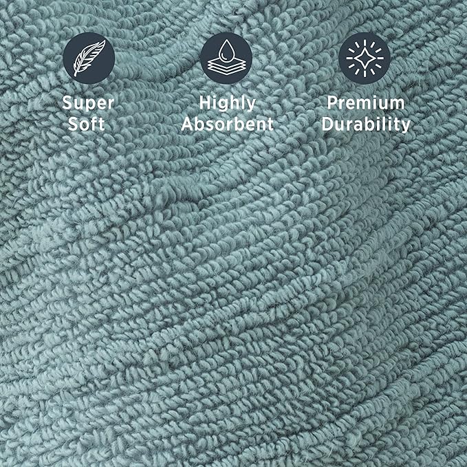 Welhome James 100% Cotton Textured Stripe Towels - Image 4