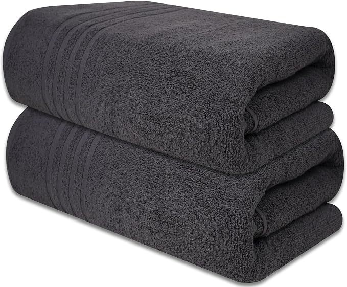 Pack of 2 Jumbo Bath Sheet 40 x 80 Inches, Extra Large Lightweight & Quick Dry - Image 8