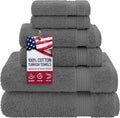 Hotel & Spa Quality Super Absorbent & Soft, 6 Piece Turkish Towel Set by AmericanVeteranTowel