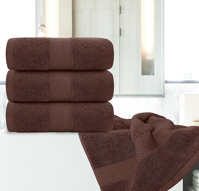 White Classic Luxury Bath Towels Set of 4 Large - Image 6