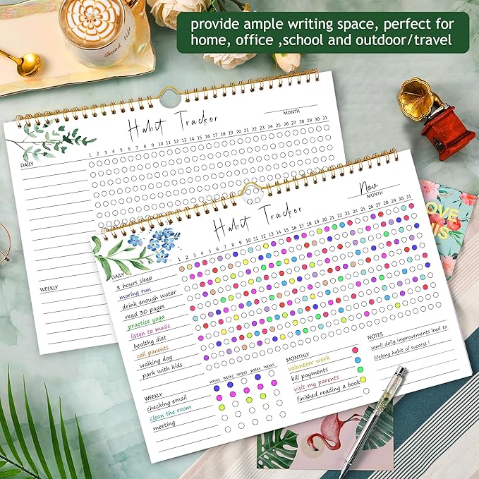 Habit Tracker Calendar, Aesthetic Daily Weekly Goal and Habit Tracker Journal - Image 6
