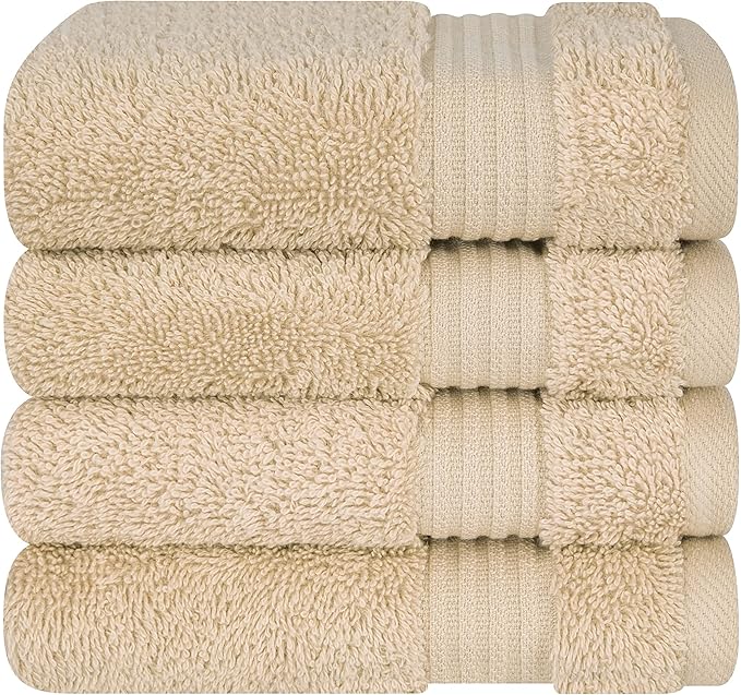 Cotton Paradise 100% Cotton Turkish Washcloth Set by UNITEDHOMETEXTILE