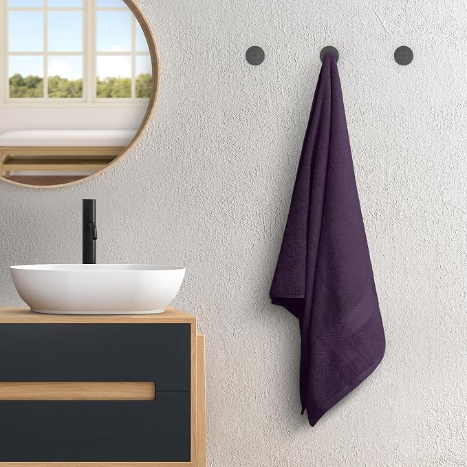 Avalon Towels Bath Plum Bath Towles of 4 pcs, 100% Cotton Towel Absorbent and - Image 4