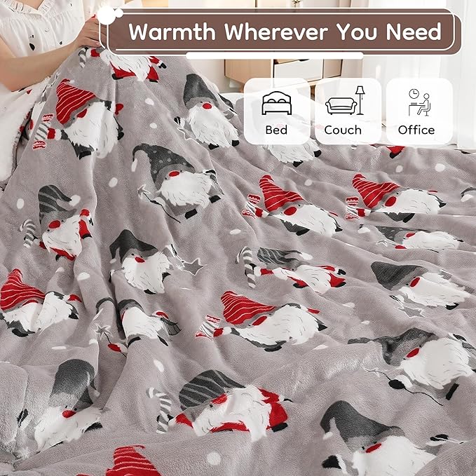 LaffyLo Electric Heated Blanket Queen Size 84 x 90, Dual Control, Fast Heating - Image 2