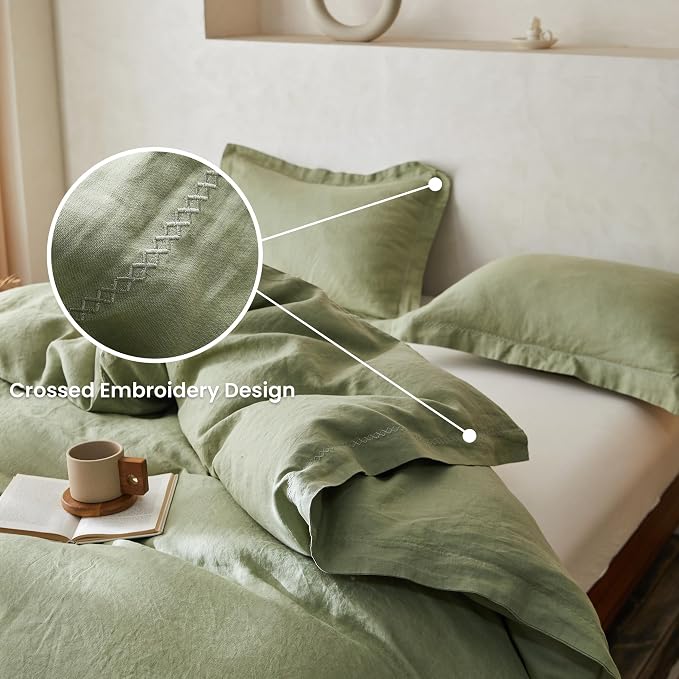 Simple&Opulence 100% Linen Duvet Cover Set - Image 4
