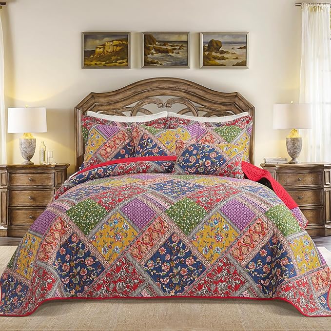 BEDIFANY Cotton Queen Quilt Set by BEDIFANY