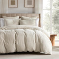 WDCOZY 100% Cotton Luxury Honeycomb Duvet Cover Set King Size by WDCOZY