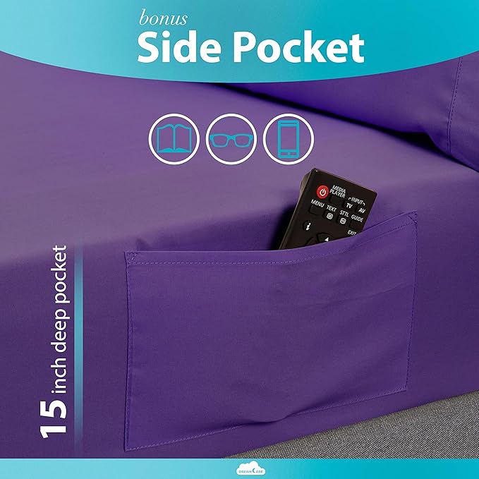 DREAMCARE King Size Sheets Set - Image 3