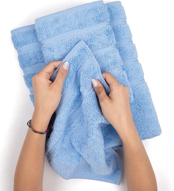 American Soft Linen Luxury 6 Piece Towel Set, 2 Bath Towels 2 Hand Towel 2 - Image 6
