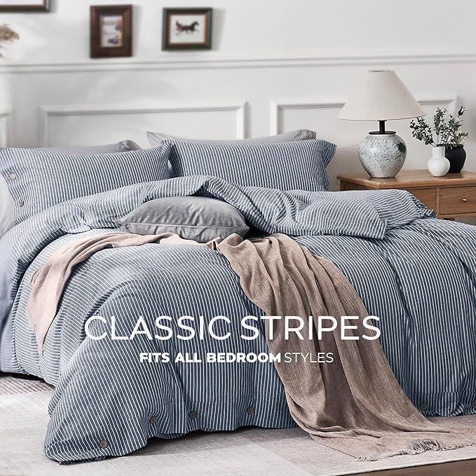JELLYMONI Cotton Duvet Cover Cal King Size - Image 7