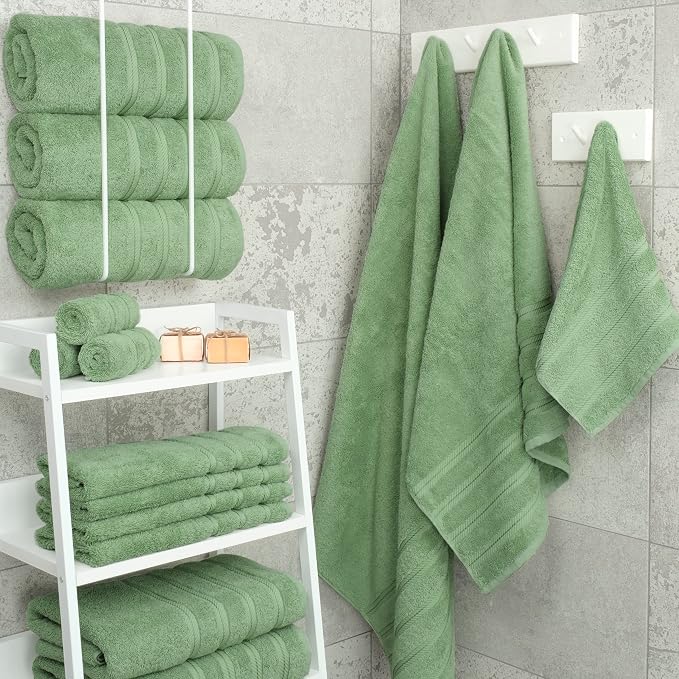American Soft Linen Luxury 4 Piece Bath Towel Set, 600 GSM 100% Cotton Turkish - Image 2