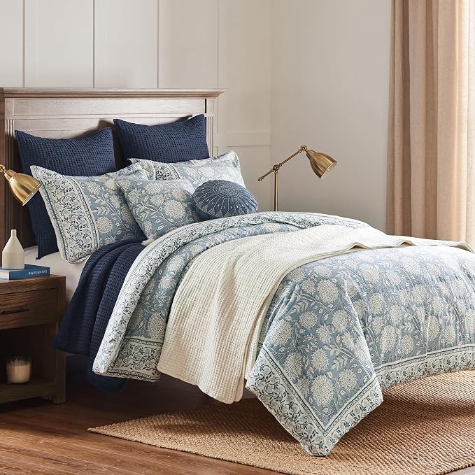 Levtex Home Adare Blue Reversible Full/Queen Comforter Set - Image 2