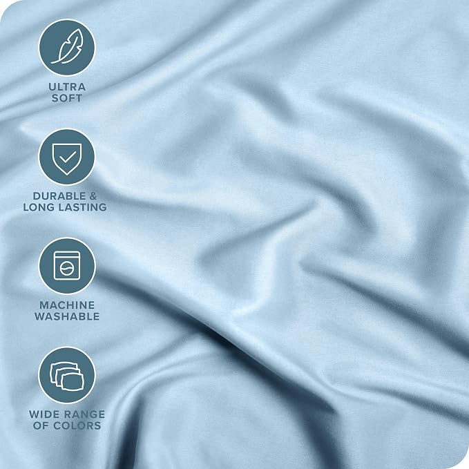 Bare Home 2-Pack Fitted Bottom Sheets Full - Image 2