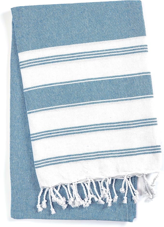 Goroly Home Cotton Turkish Peshtemal Beach Towel, Extra Large, Thin Quick Dry - Image 3