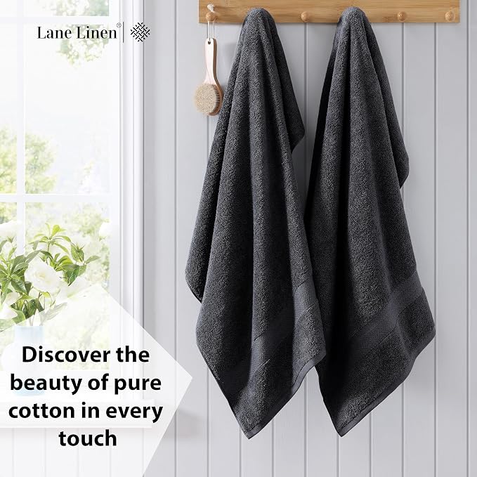LANE LINEN 100% Luxury Cotton Bath Sheets Set of 4 - Image 3