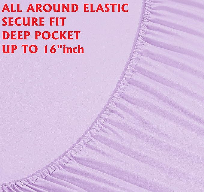Elegant Comfort Luxury Soft Bed Sheets 1500 Premium Hotel Quality Microfiber - Image 4