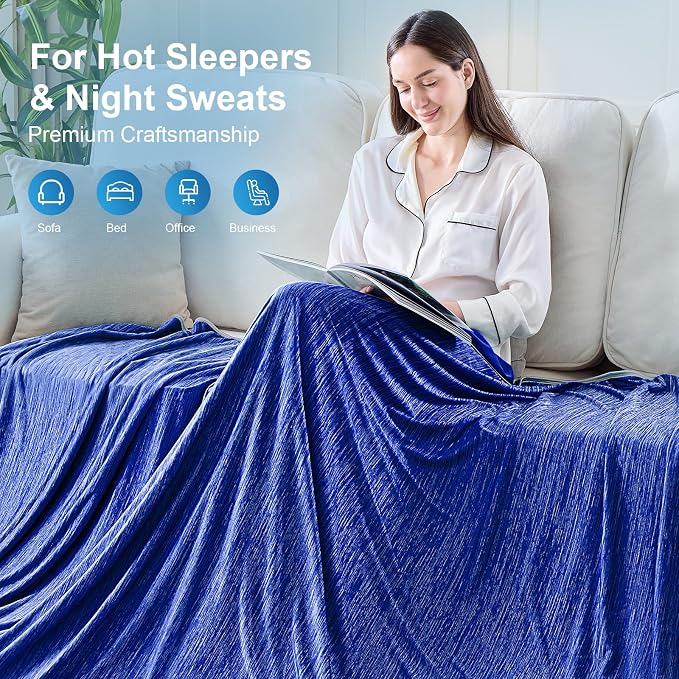 KMUSET Cooling Blanket Twin XL, Double Sided Summer Cooling Blankets - Image 8