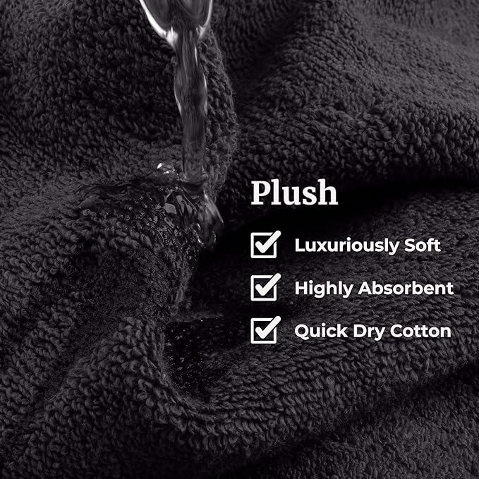 Lavish Home 6 Piece Bathroom Towels Set - Image 4