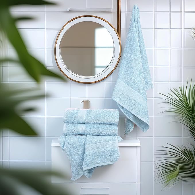 Commercial Bulk Pack of 12 Bath Towels – 100% Cotton Terry 24" x 48" – Ideal - Image 7