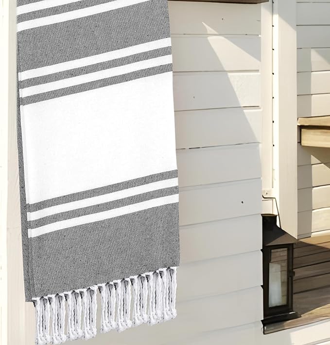 Goroly Home Cotton Turkish Peshtemal Beach Towel, Extra Large, Thin Quick Dry - Image 9