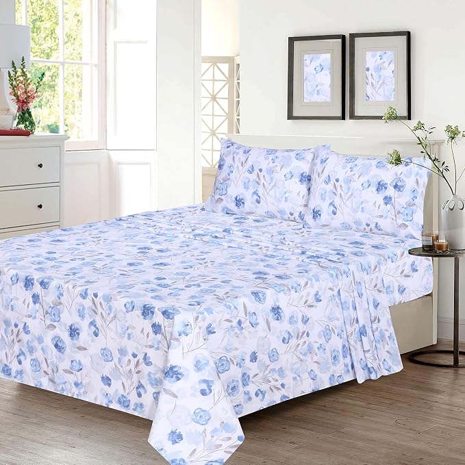 RUVANTI 100% Cotton Sheets – King Size Percale Bedding, Cooling & Breathable - Image 2