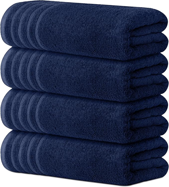 Avalon Towels Bath Towels Set of 4, Size 30 x 60 Inches, Highly Soft and by AvalonTowels