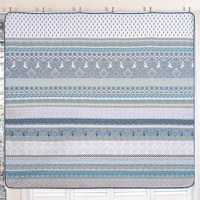 WONGS BEDDING Boho Quilt Set Oversize California King Size, Lightweight - Image 8