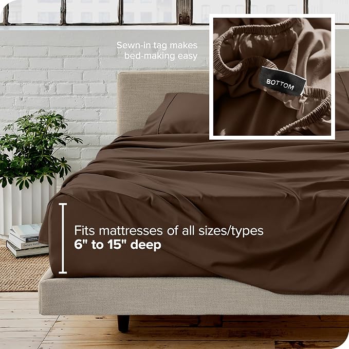Bare Home Split Head Flex King Sheet Set - Image 6