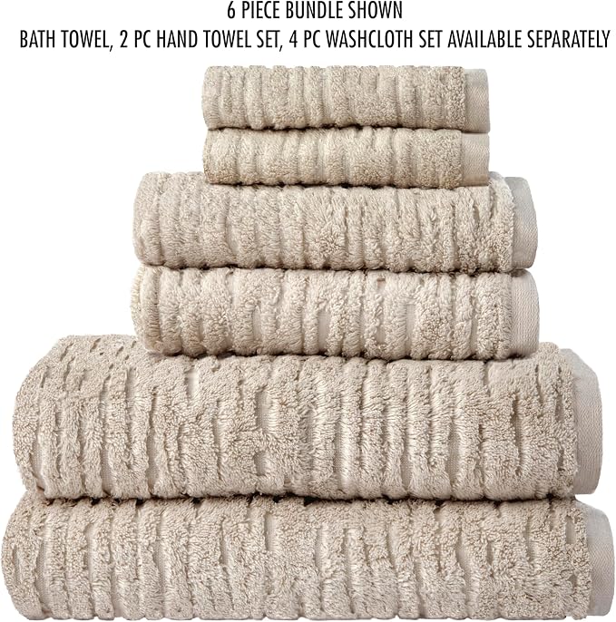 SKL Home CloudSoft Cotton Luxury 4 Pc Bath Towel Set - Image 6