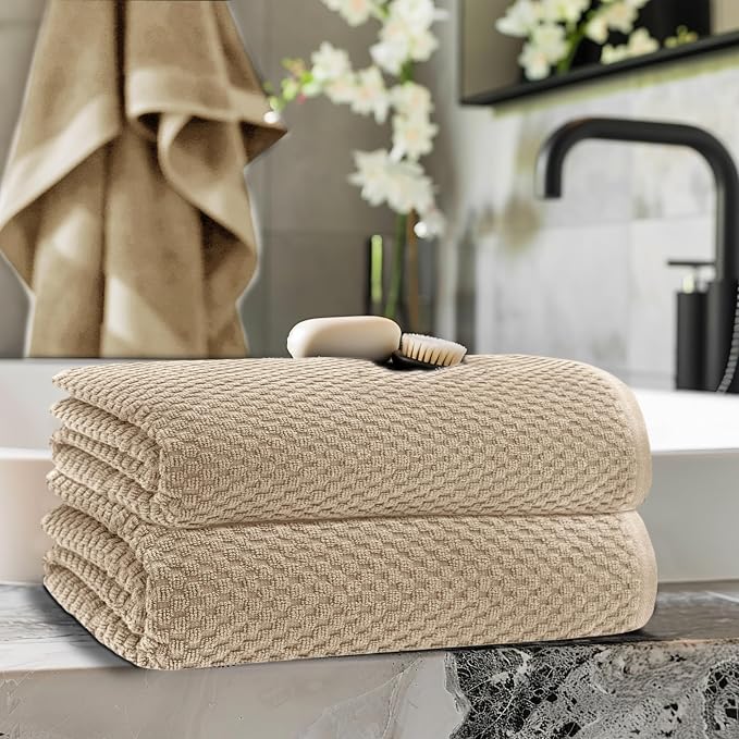 COTTON CRAFT Waffle Bath Sheets - Image 2