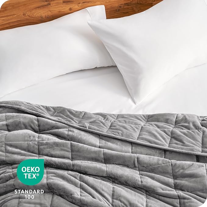 Bare Home Weighted Blanket King Size 25lb - Image 7