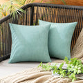 MIULEE Pack of 2 Decorative Outdoor Solid Waterproof Throw Pillow Covers Spring by MIULEE
