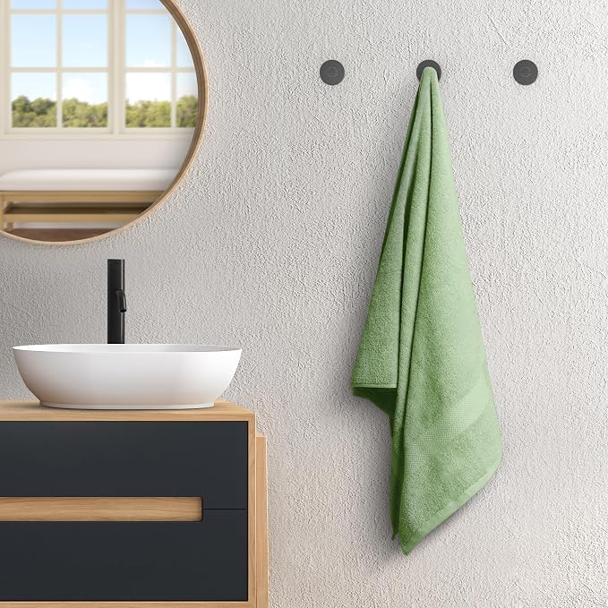 Avalon Towels Luxury 8 Piece Sage Green Towels Set, 2 Bath Towels, 2 Hand - Image 4