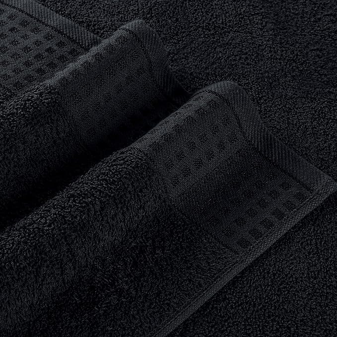 GLAMBURG 100% Cotton 2 Pack Oversized Bath Towel Set 28x55 Inches, Ultra Soft - Image 2
