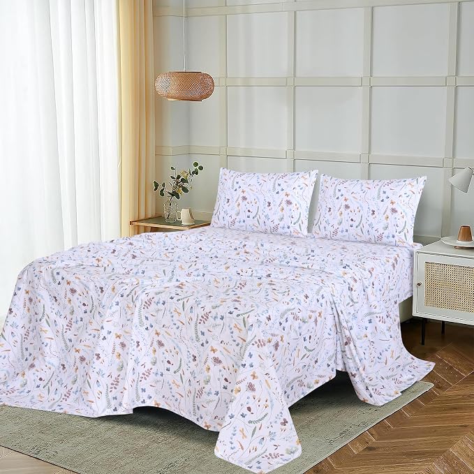 RUVANTI 100% Cotton Sheets – Queen Size Percale Bedding, Cooling & Breathable - Image 9